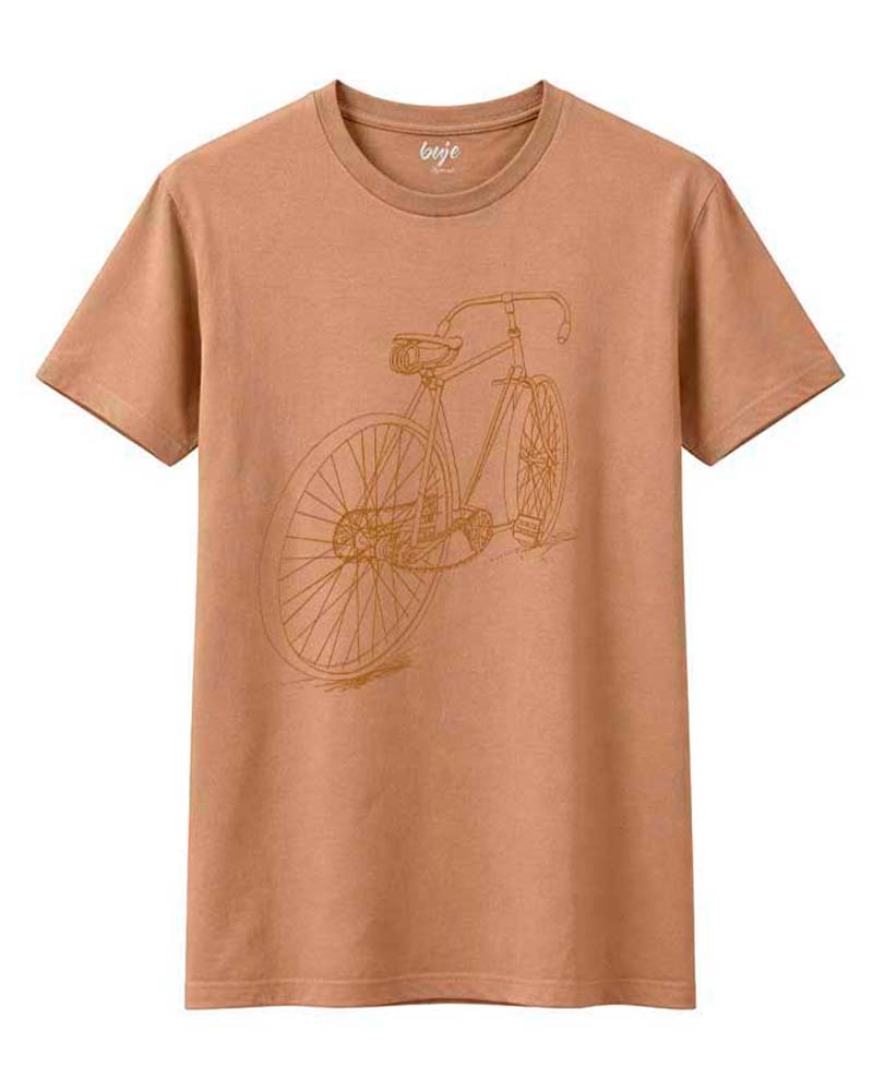 camiseta marron delante